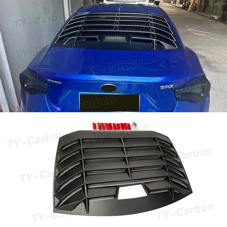 

For Toyota GT86 Subaru BRZ Air Outlet Diffuser Back Shutter Car Rear Window Louver Top Wing Spoiler Rear Sun Shade Blinds 13-19