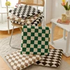 Ins Checkerboard Cushion for Home and Office Decor, Non-Slip Square Cushion, Student Chair Pillow, Sofa Pad 1