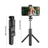 Roreta Wireless Tripod Stand Selfie Stick with Light Bluetooth Remote Control Extendable for iPhone Cellphone Tiktok Live Stream - Image 6
