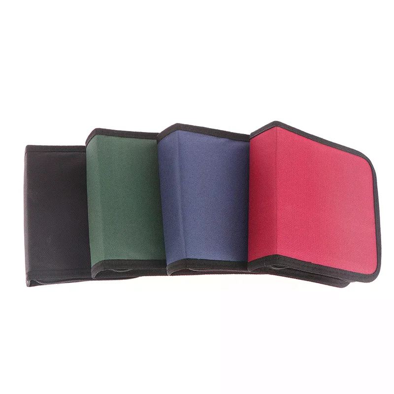Compact CD/DVD Storage Binder with 40 Disc Capacity and Secure Zip Closure