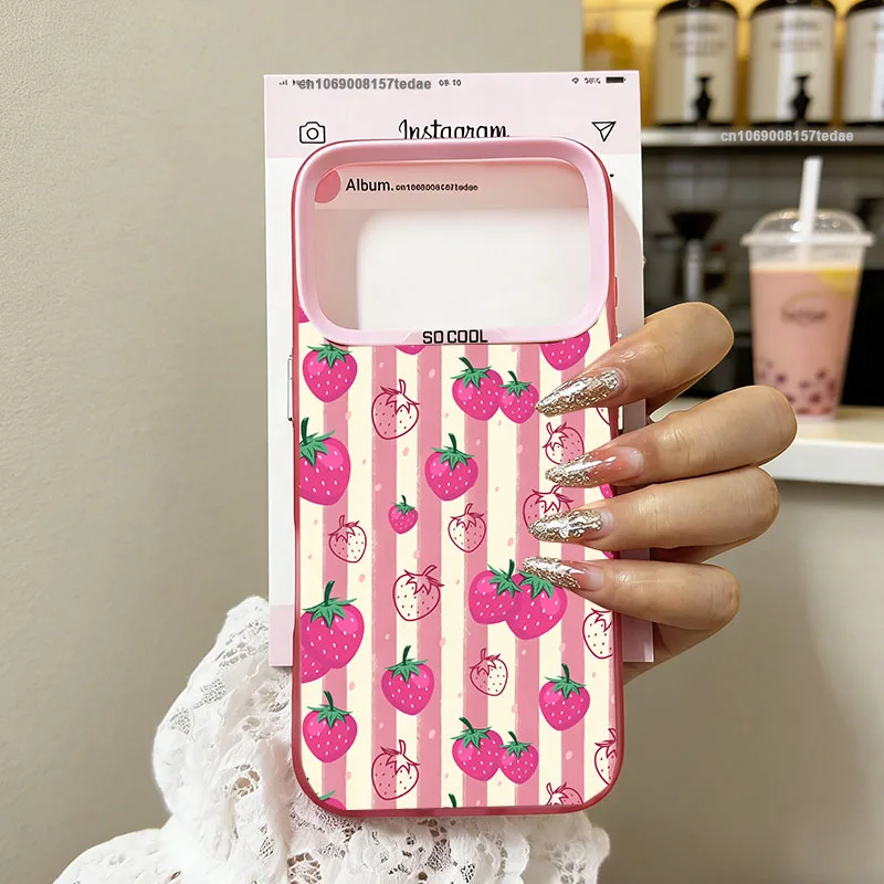 Summer Fruit Lemon Flower Striped Design Phone Case