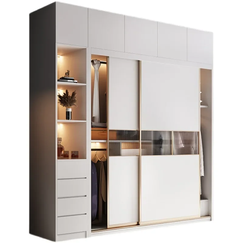 

Storage Drawers Wardrobe Entry Wooden Space Divider Simple Wardrobe Saver Modern Clothes Roupeiro De Quarto Household Items