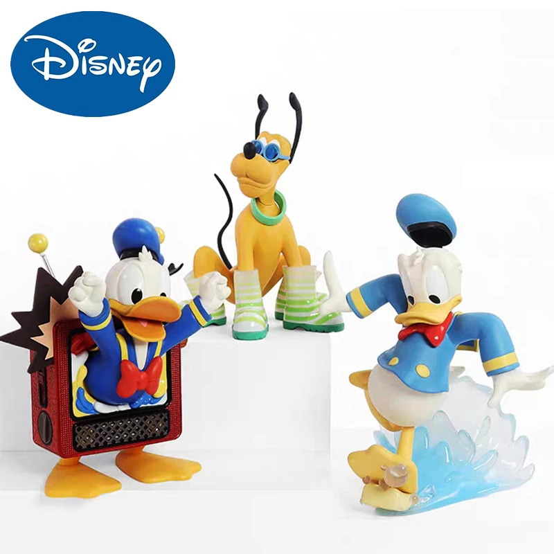 

Disney Pluto Mickey Donald Duck Figure Cartoon Tidal Figurine Decoration Handmade Doll Ornaments Birthday Xmas Gift For Girl Toy