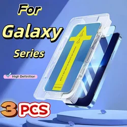 Premium 3 - Pack Tempered Glass Screen Protectors with Easy Installation - Galaxy A42 5G