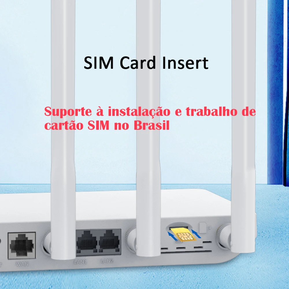Roteador Wifi Zbt para Casa Modem Wifi de Banda Dupla 360 Mbps 1200mbps Lan Wan Cartão Sim Ec200aeuha 2.4ghz 5ghz 4g Lte - Imagem 6