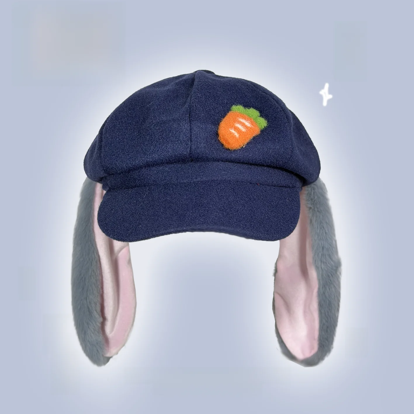 Cosplay Judy Rabbit Ni Ears Octagonal Hat Police Officer Large Head Size es Face Small Hat for Photoaphy