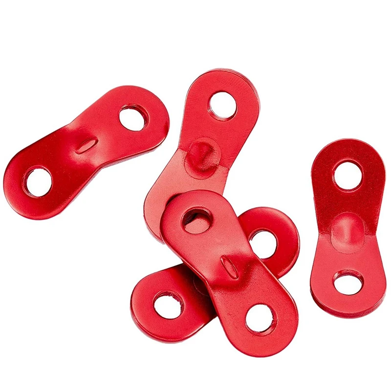 

60 Pcs Aluminum Alloy Rope Cord Adjuster,Tent Tensioners Rope Adjuster Tent Rope Adjusters Red