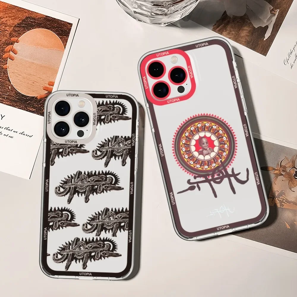 Custodia Per Telefono Travis Scott Utopia Per Xiaomi Redmi Note 7 8 9 10 11 Pro Max Custodia Trasparente Per Bordi