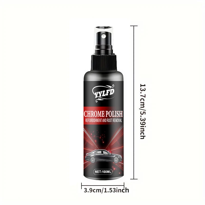 Automotive Iron Powder Remover Prevents Oxidation Rust Removal Automotive Painted Tires Clean Decontamination Retreader 100ml
