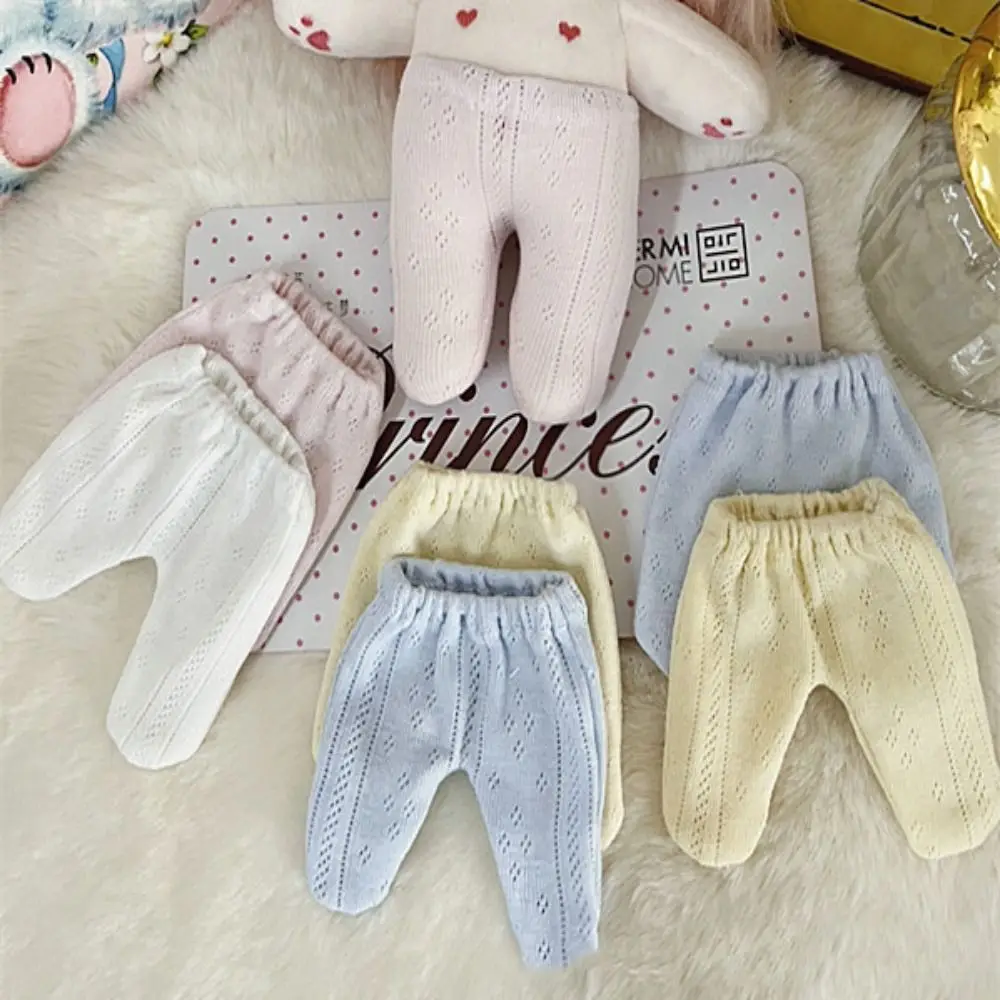 

20cm Cotton Doll Fashion Leggings Pants Cotton Doll Trousers Clothes Patterned Knitted Pantyhose Casual Wears Accessories