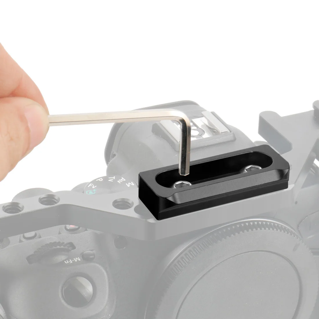 Obere Seite Käse Griff Grip NATO Schiene Handgriff Arri 1/4" Kaltschuh Halterung für Balance Einstellbare Kamera Käfig Rig Monitor Lichter – Detail 7