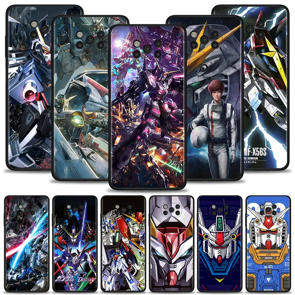Чехол для телефона Xiaomi POCO X3 M4 M3 Pro X3GT X3NFC Mi 9T 12 10T 11 Lite 11T 12X Note 10 чехол Gundam Robot |