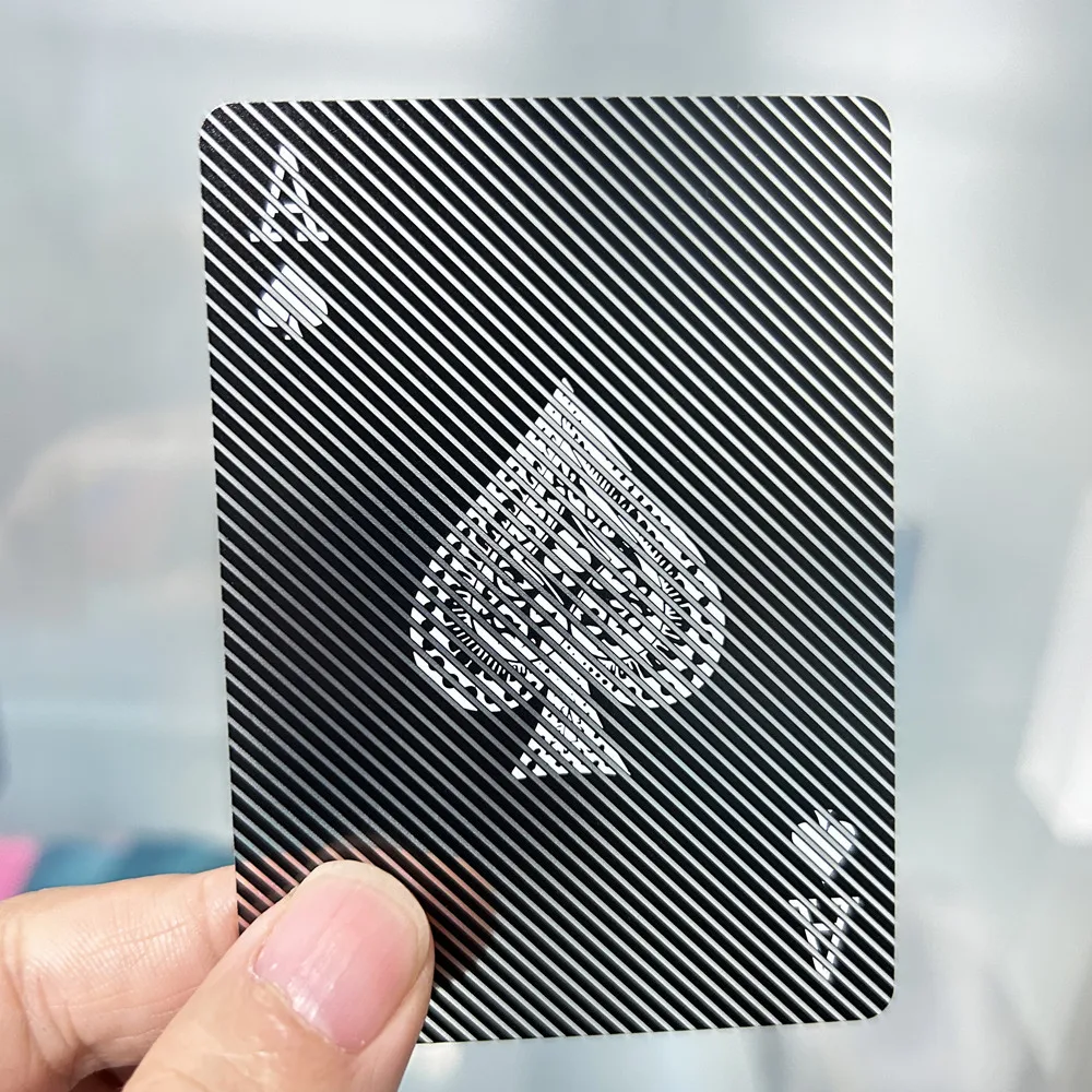 

Playing Cards Transparent Waterproof Plastic Poker Playing Cards Clear Black Deck of Cards for Party Games and Gift Poker Cards