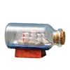 Home Decor Mediterranean Style Mini Ship Boat Drift Bottle Charm Small Wood Cork Glass Vial Valentine's Day Gift Vials 6