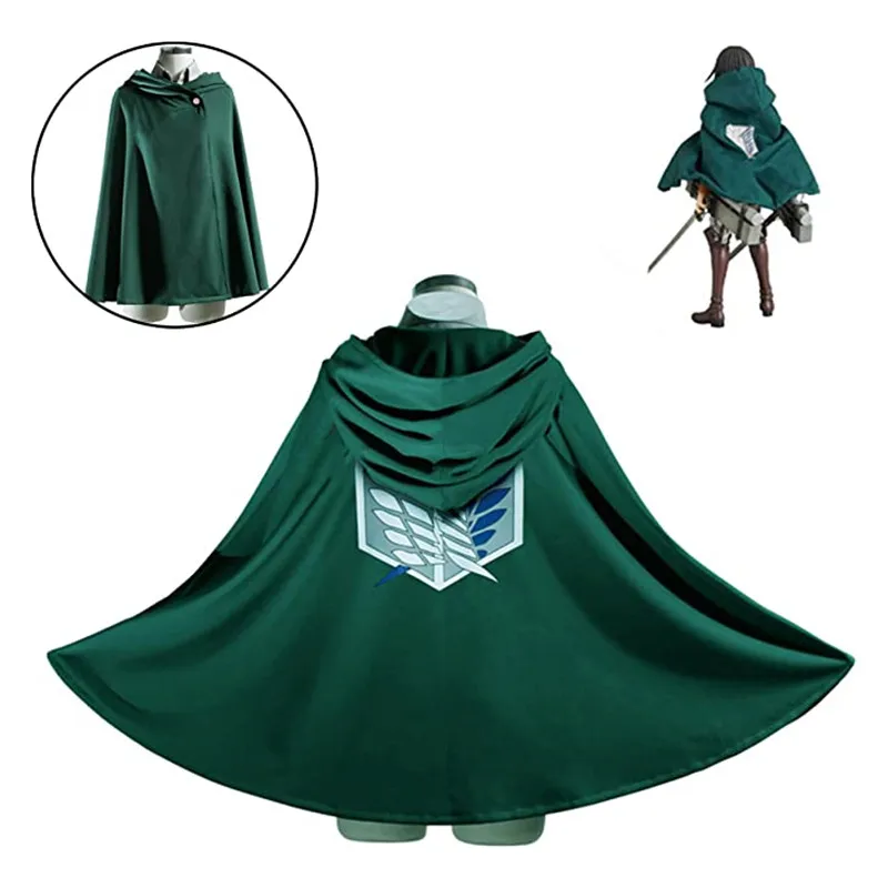 Japanese Anime Cosplay Costume Attack on Titan Cloak Mens Clothes