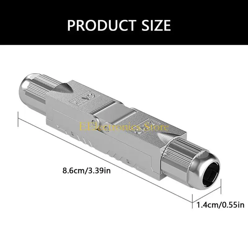 Cat7Cat6A 네트워킹 케이블 플러그 앤 플레이용 B03C RJ45 커플러 차폐 익스텐더