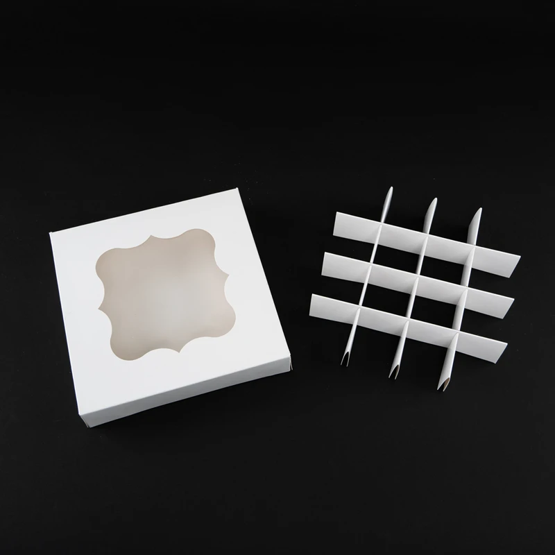 5pcs Mini Cupcake and Pastry Chocolate Paper Boxes in White and Pink, Handmade Dessert ... - SKU HDPB1126 - UGI Packaging