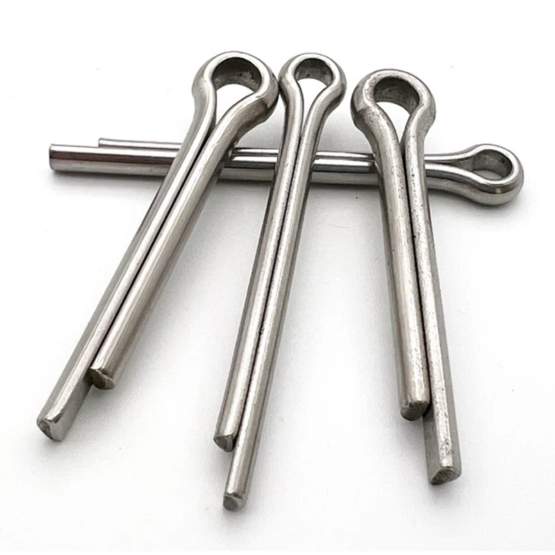 1100P 코터 핀 304/316 스테인레스 스틸/아연 도금 탄성 머리핀 핀 총검 피벗 핀 스프링 핀 U자형 핀 M1M10 GB91