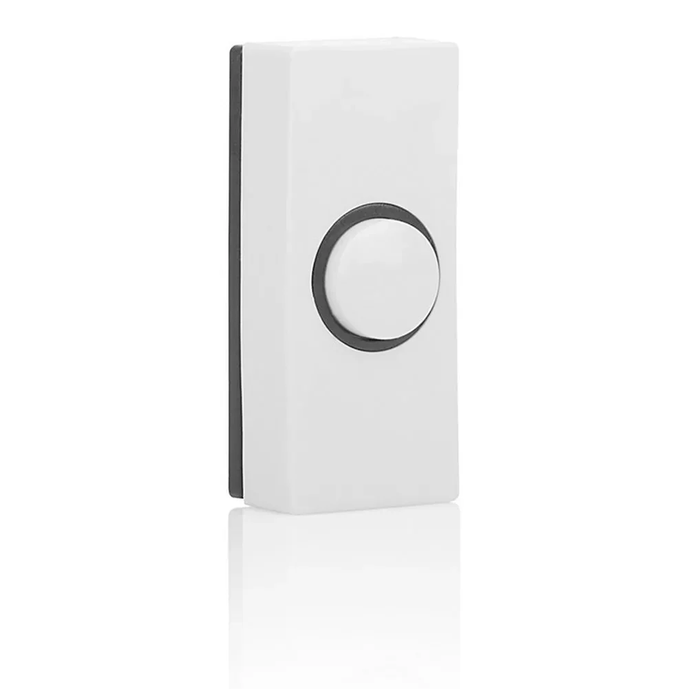 Plastic Hard Wiring Press Button Chime Bell Home Furnishing Decoration 86MMX37MMX22MM