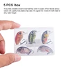 Hanlin 5pcs/Suit 2.8cm 2g Mini Wobblers Slow Sinking Crankbait Fishing Lure Artificial Bait Hard Plastic Wobbler For Bass Tackle 5