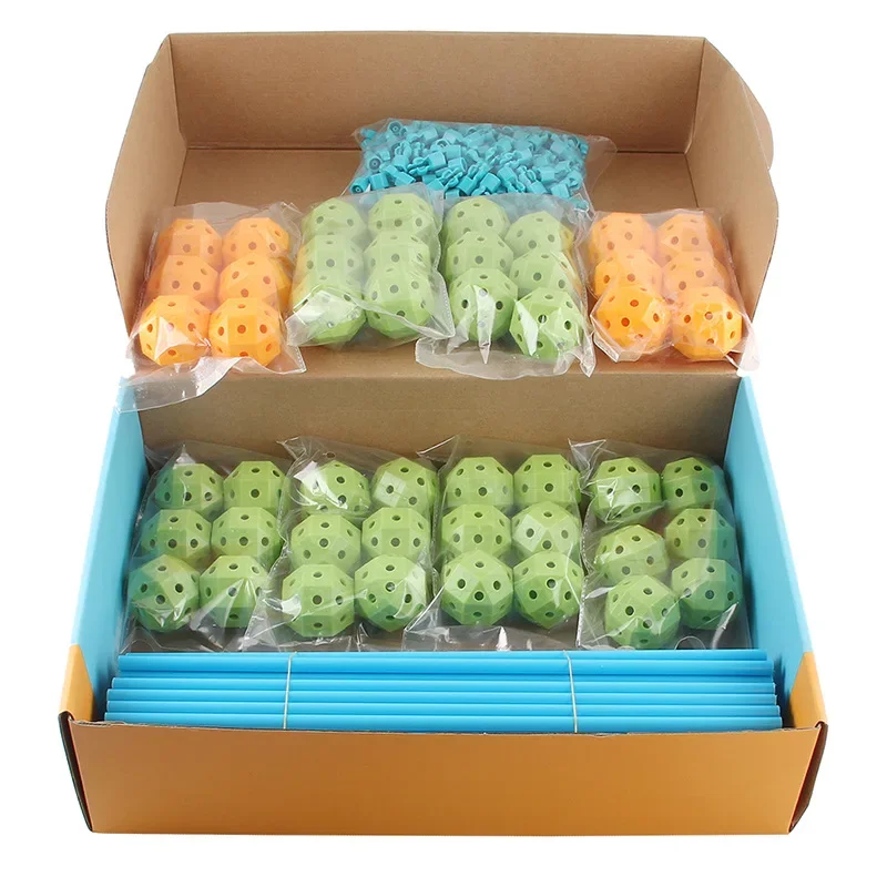 32PC children's building castle assembly toy DIY tent castle bead insertion educational toy 4