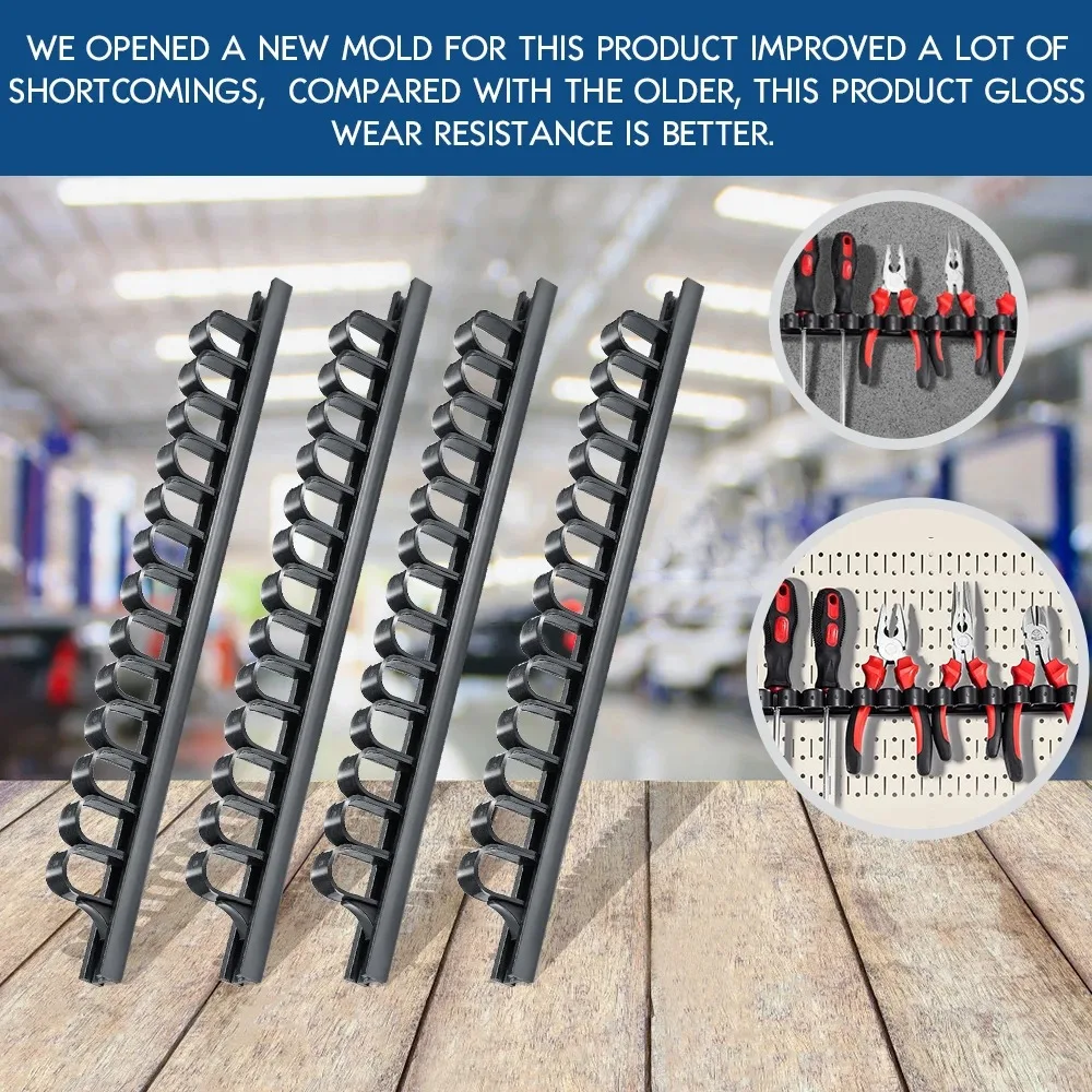 Wall Mounted Tool Organizer for Screwdrivers and Wrenches
