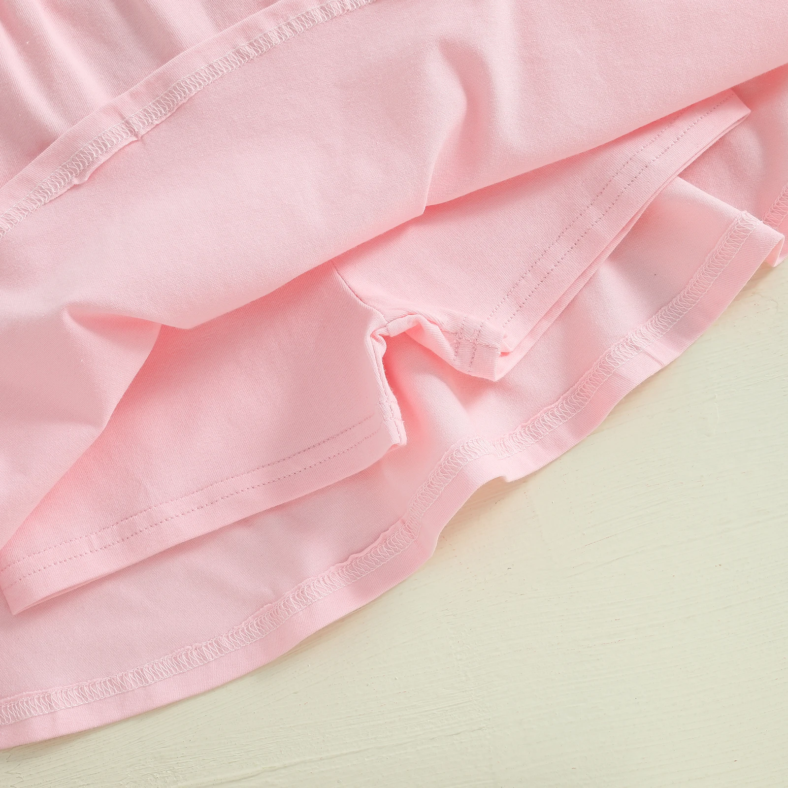 FOCUSN2-7Y Fashion Little Kids Girls Skirts 3 Colors Solid Elastic Waist Mini A Line Ruffles Trumpt Skirts