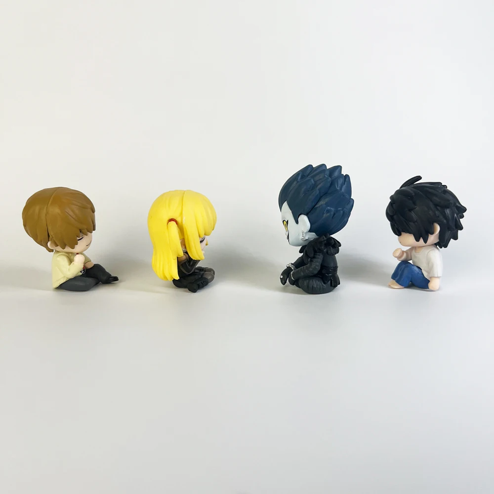 Anime Death Note Collectible Action Figure Set - Iconic Characters 4-Piece Collection