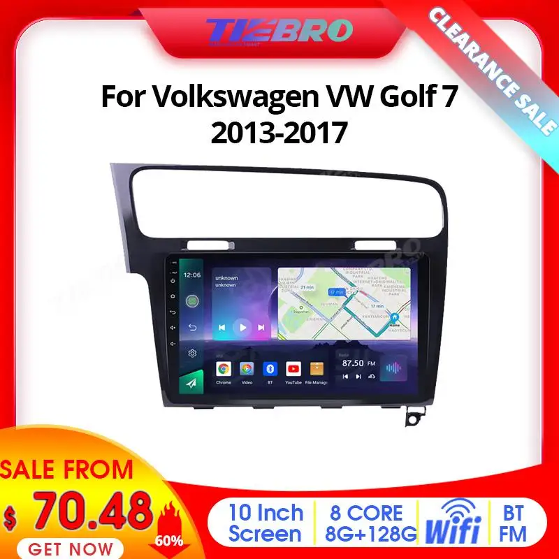 Tiebro Liquidazione Vendita 60% Sconto A07 Android 10 Autoradio Per Volkswagen Vw Golf 7 Mk7 2013-2017 Riproduzione Video Multimediale Carplay
