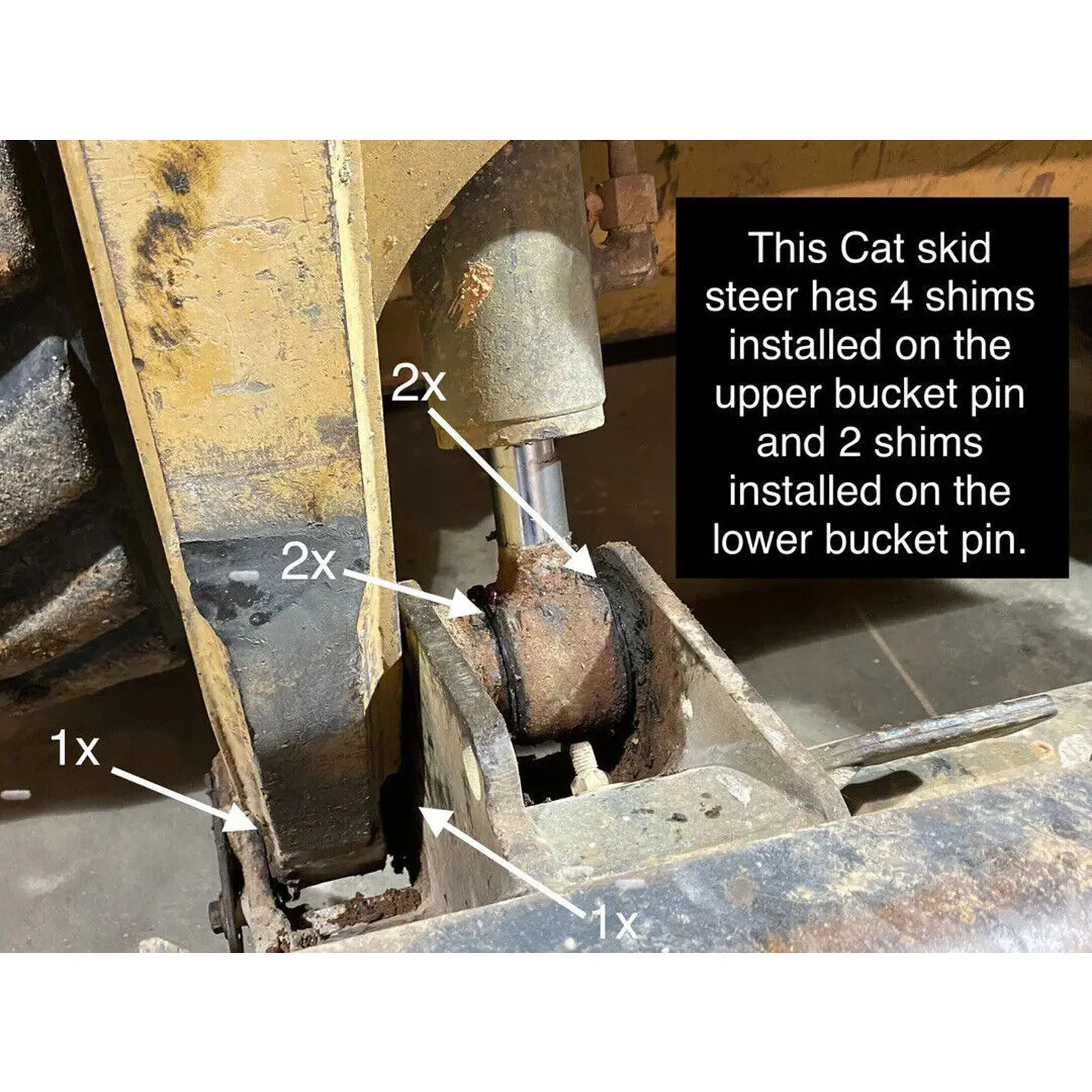 40mm Bucket Pin Shim Kit Friction Resistant Excavator Bucket Pin Shim Replacement for KH14 KH15 KH90