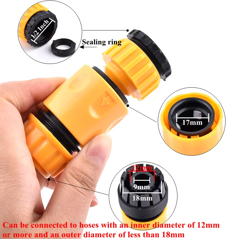 Garden Watering Filter 1/2 3/4 Inch Agriculture Irrigation Hose Water Pipe Quick Connector Car Washing Water Pump
