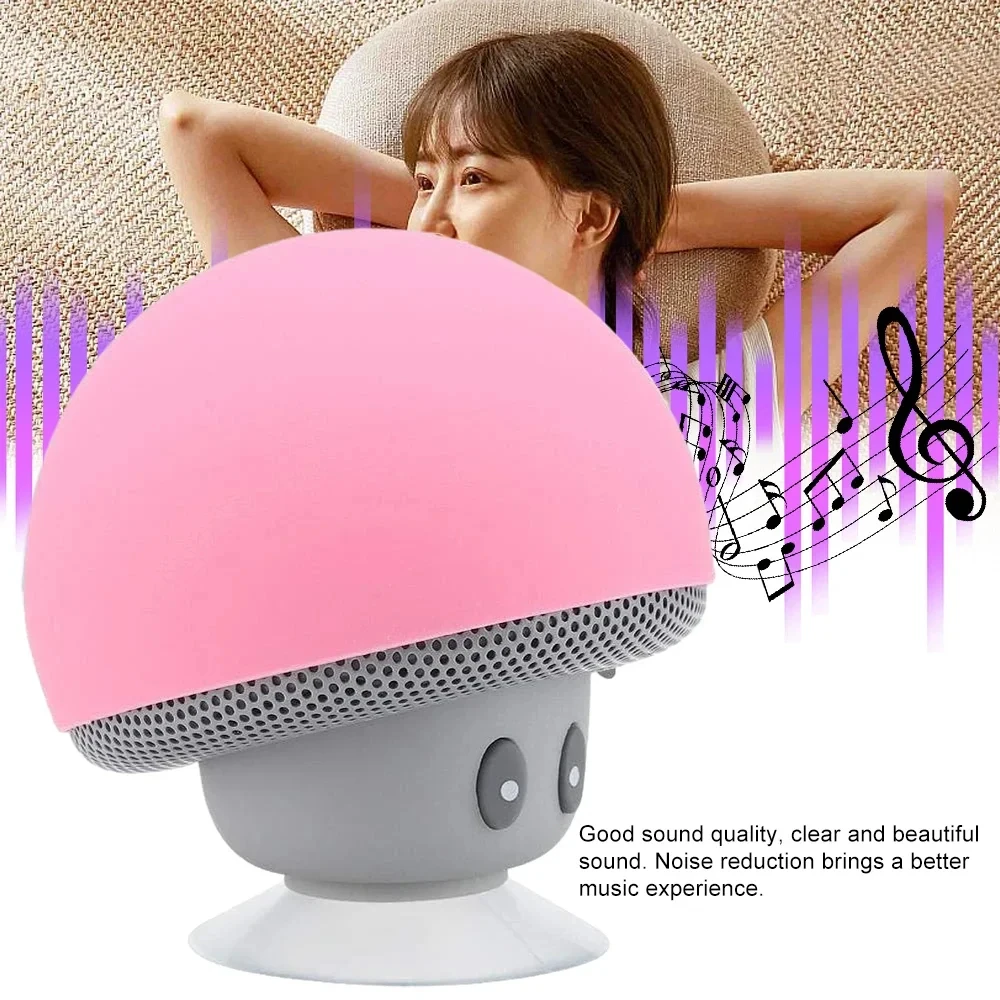 Mini Mushroom Bluetooth Speaker Creative Portable Smart Speaker for Phones Cross-border Cartoon Gift