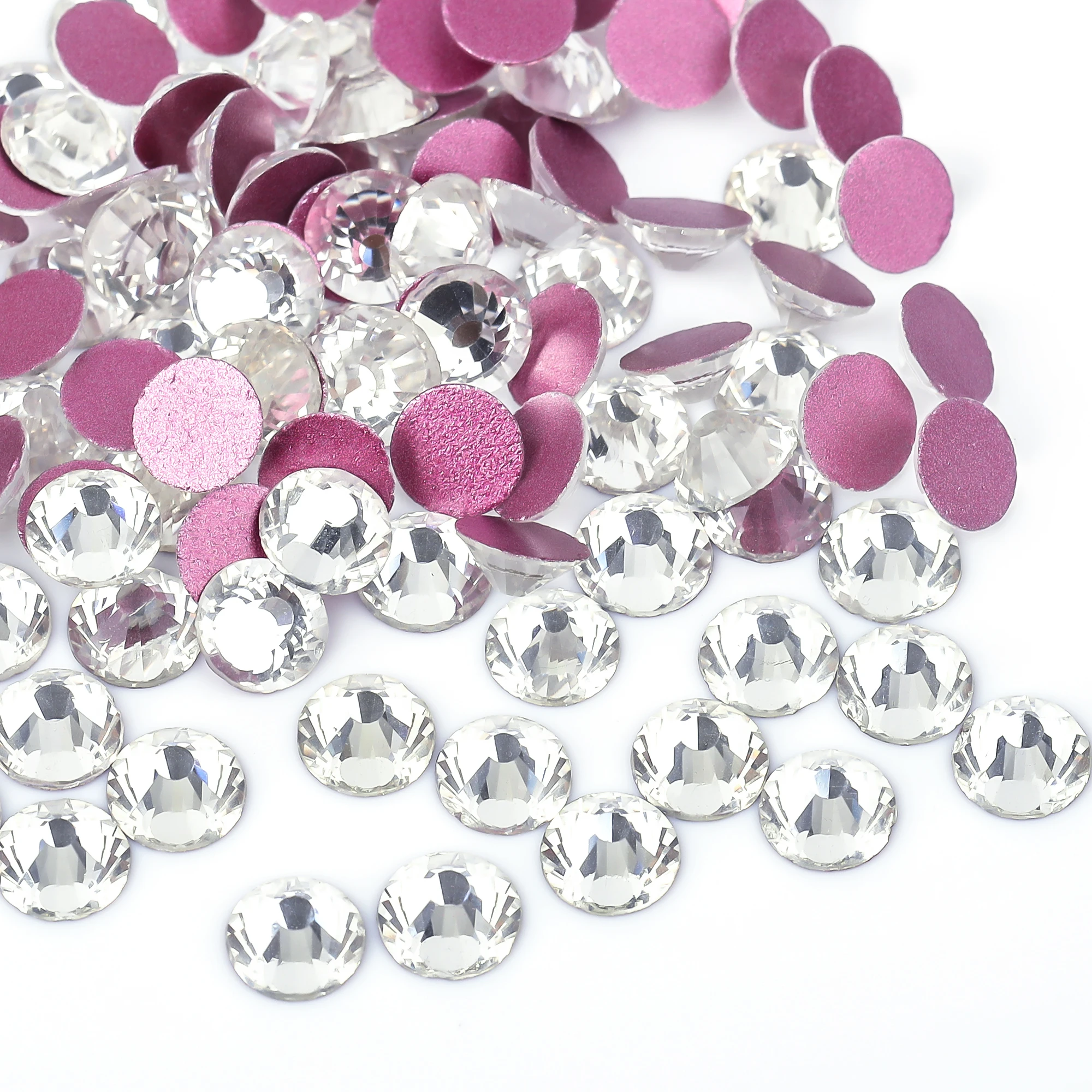 Hot Pink Rhinestones, Nail Art Decorations, Pink Ab Rhinestones