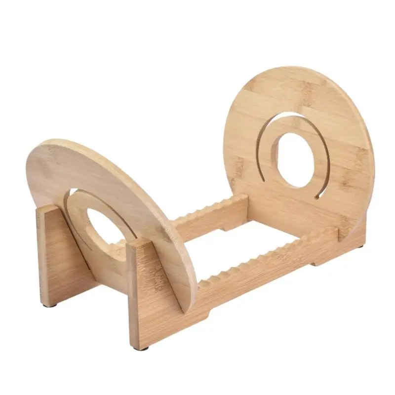 

Держатель для виниловых записей большой емкости демонстрационный стенд с прозрачными акриловыми концами Современный твердый деревянный LP альбом Настольный Стенд Горячая Новинка