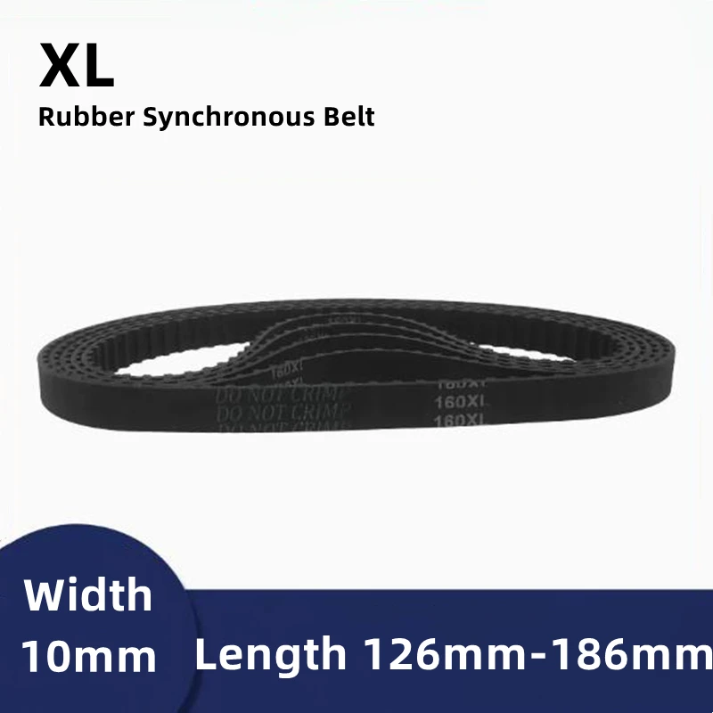 

XL Rubber Synchronous Belt Width 10mm Length 126mm-186mm Synchronous Wheel Synchronous Belt Closed-loop Synchronous Belt
