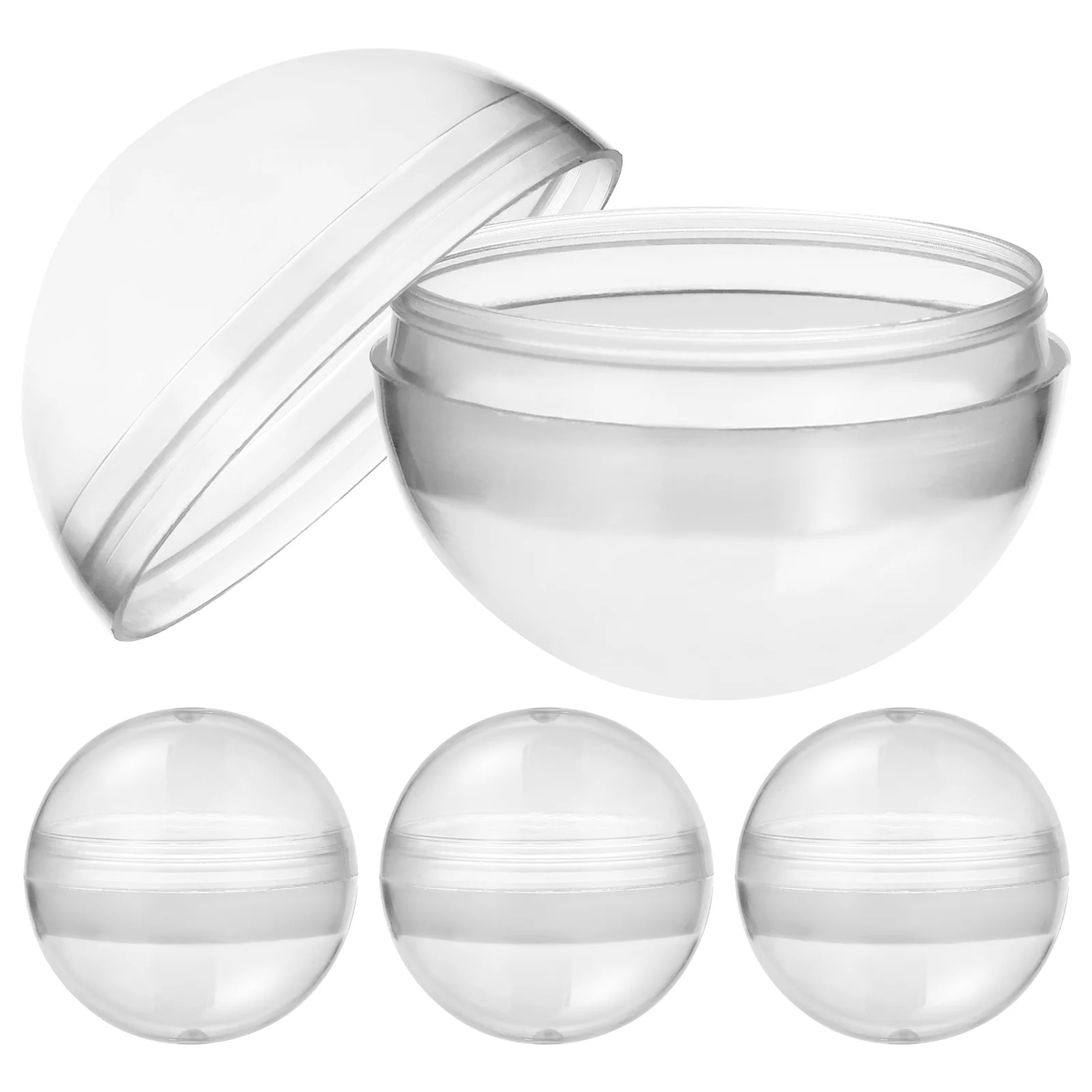 

Clear Fillable Balls Transparent Plastic Round Balls Diy Claw Machines Balls Vending Machine Beaded Storage Packing Balls 4.5Cm