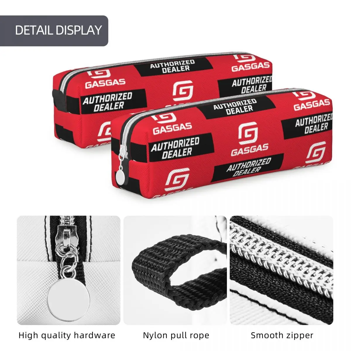 GasGas Pencil Cases Enduro Motorcycle Mountain Bike Pencil Box Pen For Student Big Capacity Bag School Supplies Gifts pencil cases stationery box