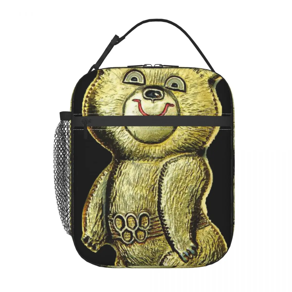 

Insulated Lunch Bag Bear Of USSR Lunch Box Tote Food Handbag