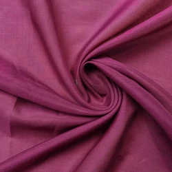 Luxurious Mulberry Silk Cotton Blend Fabric in White and Black - Perfect for Dresses, Scarves, and Decorations (30 purplish red)