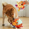 Interactive Ball Dog Toy Suitable for Aggressive Chewing Training, Stress Relief, Bite Sound Resistance, Plush Handle Dog Toy 1