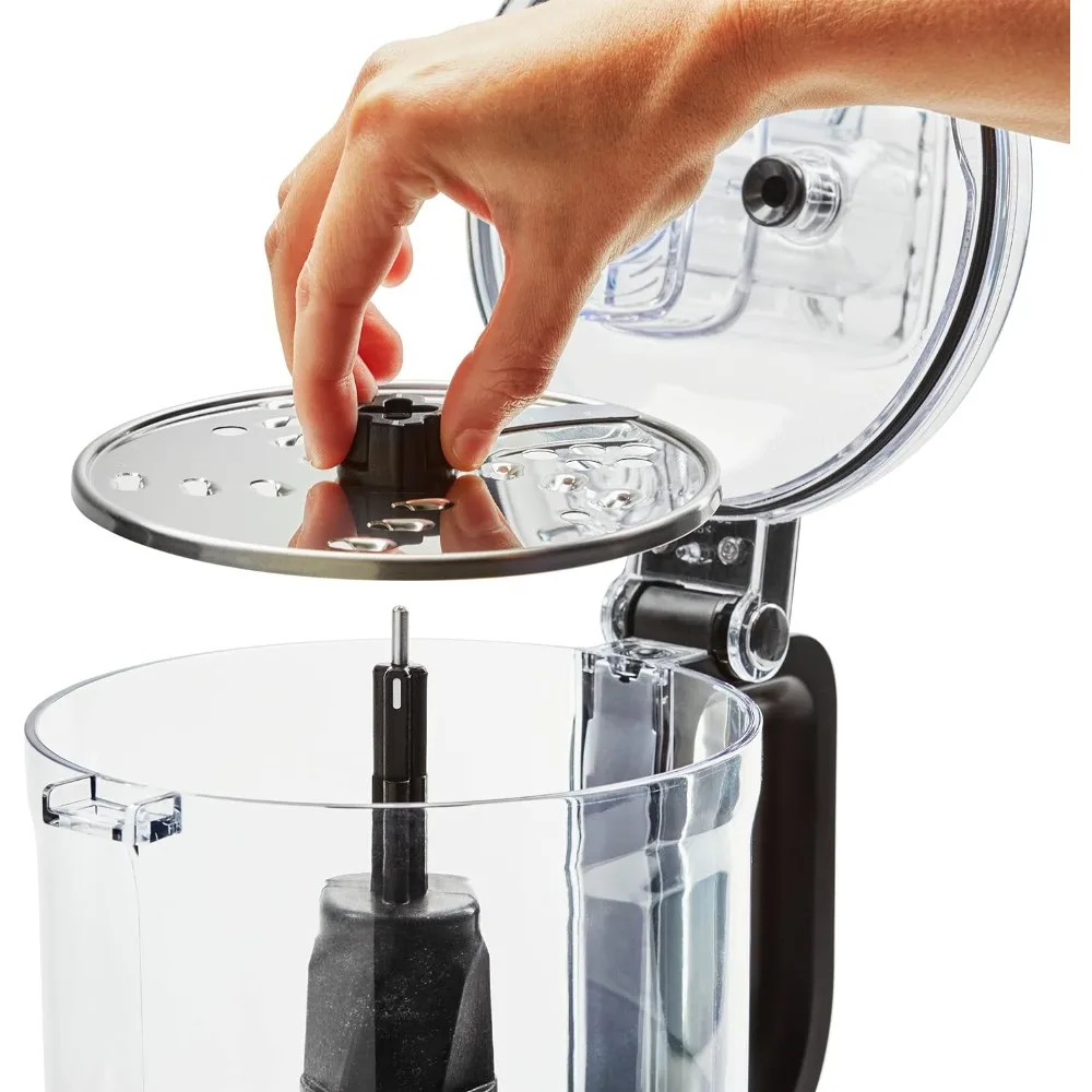 7-Cup Food Processor Chop, Puree, Shred and Slice,3-Speed 300-Watt Motor, easy-press paddles with illuminated LED controls
