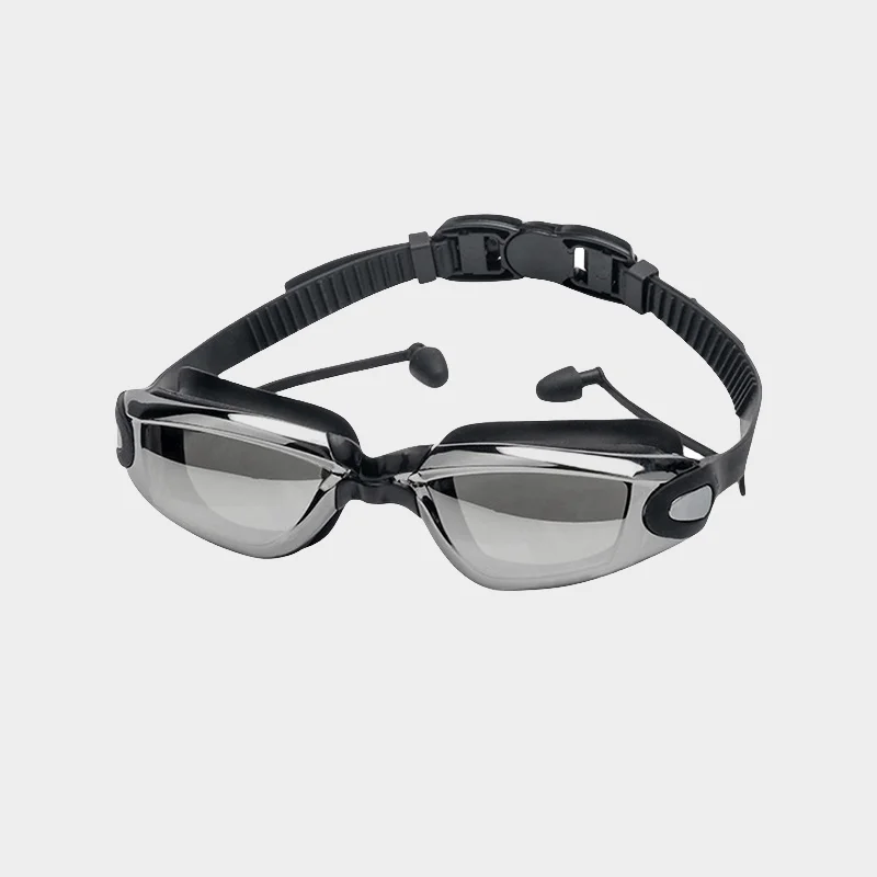 Men Women Myopia Swim Goggles Adults Professional Waterproof Plating Anti Fog UV Swimming Pool Optical Glasses Earplugs Eyewear 6