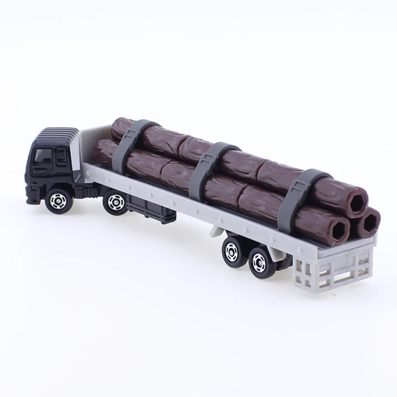 Takara Tomy 롱타입 Tomica No.125 이스즈 기가 목재 운송기, 합금 자동차 다이캐스트 금속 모델, 어린이 장난감, 소년