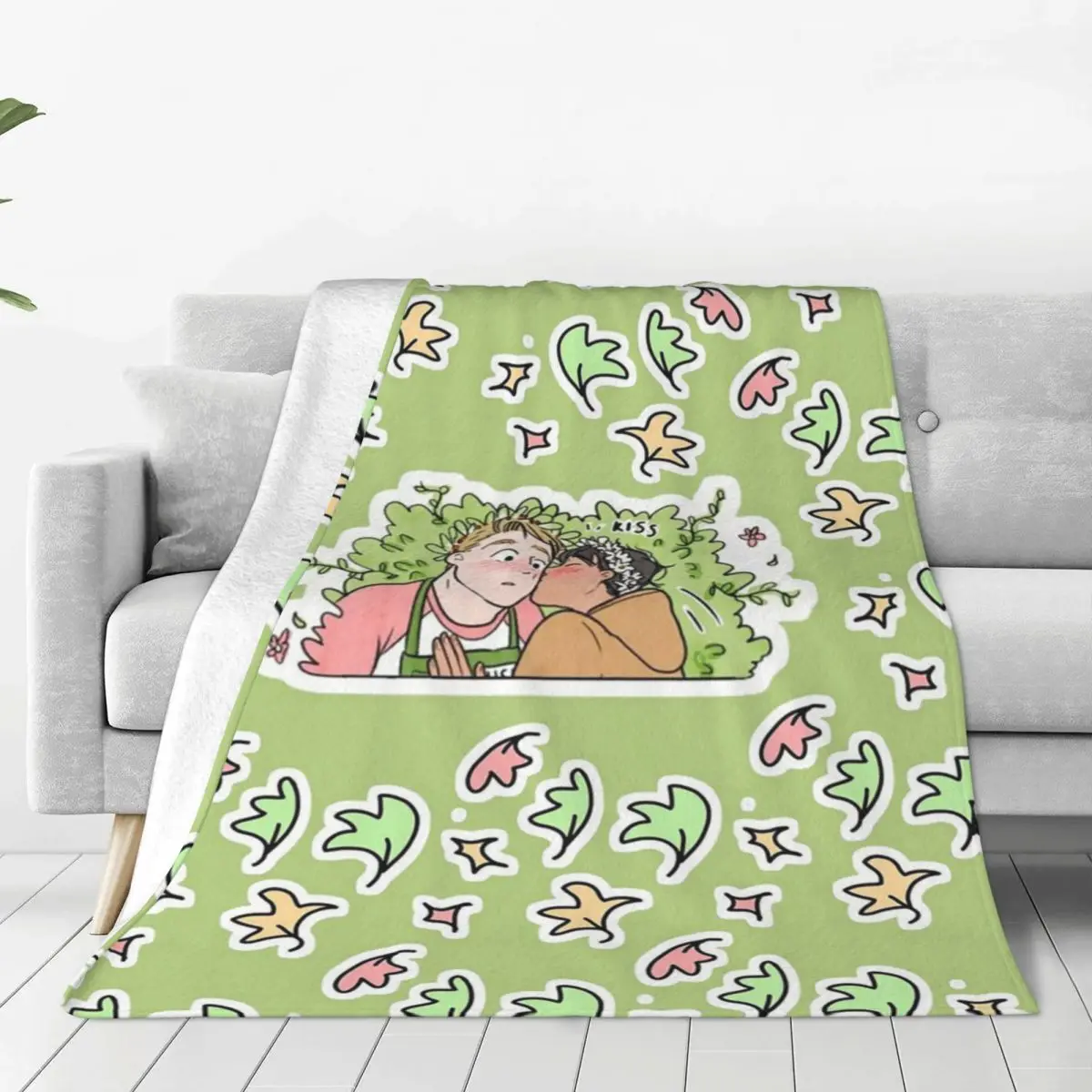 

Heartstopper Romance Nick Charlie Flannel Blankets Anime Lgbt Yaoi Custom Throw Blankets for Home Hotel Sofa 200x150cm Bedspread