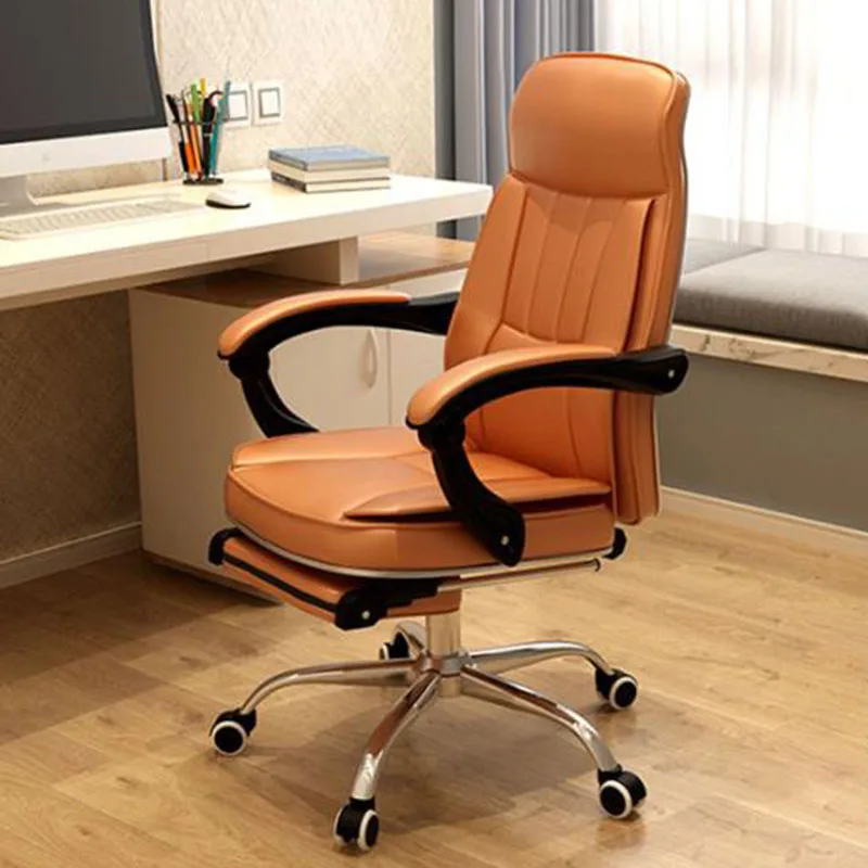 Luxury Leather Gaming Chairs Reading Makeup Mobile Computer Cushion Floor Ergonomic Chair Swivel Chaise De Bureau Furnitures