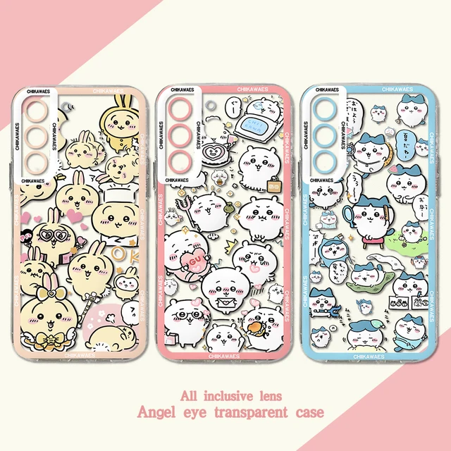 Chiikawa Samsung Phone Case For Samsung S24 S23 S22 S21 S20 S10 FE Note20 Note10 Plus Ultra - Image 2