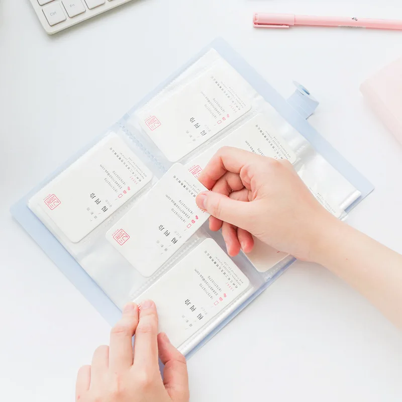 Card Holder Buckle business card album Polaroid photo album photo star chasing card bag business holder ticket collection card... card holder photo album