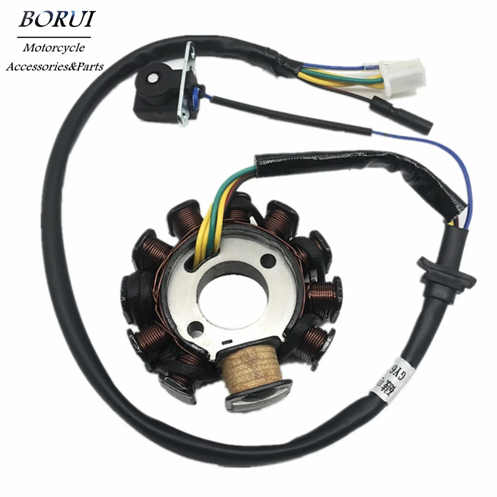 

Motorcycle Generator Stator Coil 11 Poles 6 Copper Wire Magneto For GY6 125CC CB125 ZS125 Scooter Moped Motorcycle Accessories