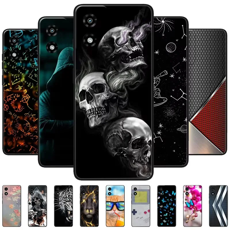 Luxury Black TPU Shockproof Soft Silicone Phone Case