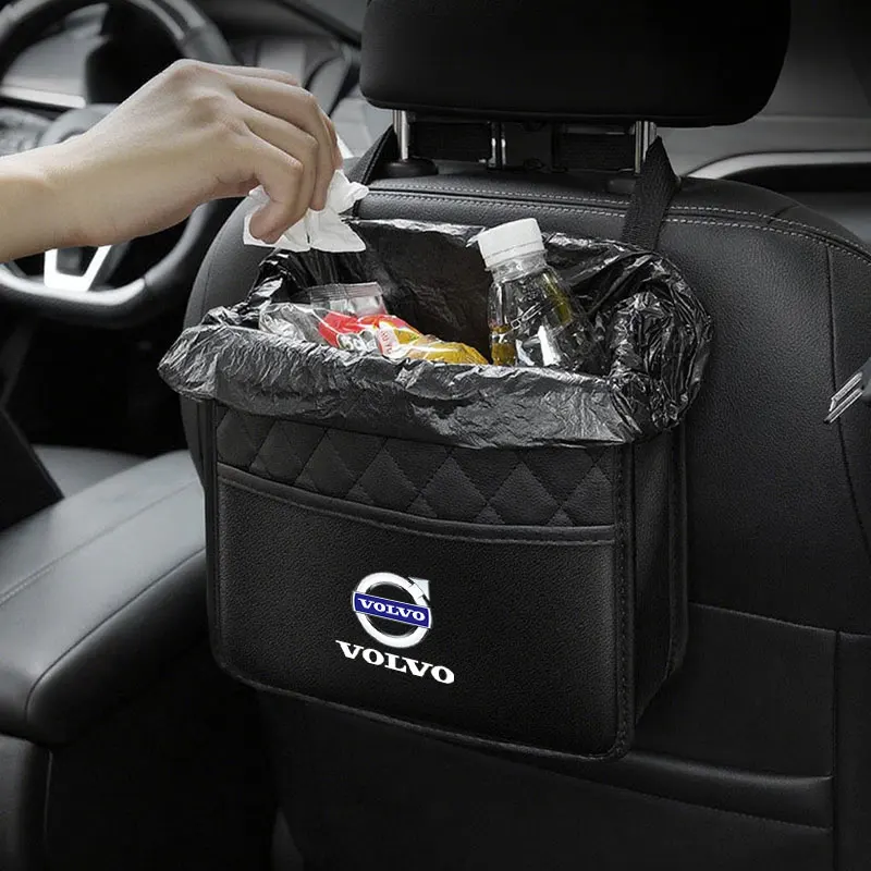 자동차 시트 백 스토리지 박스 교수형 헤드레스트 오거나이저 접이식 수납 포켓 (볼보 xc60 xc90 v40 v60 v50 s60 차량용 액세서리)